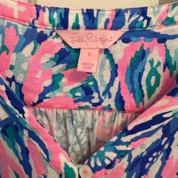 Lilly Pulitzer Lilias Tunic Cotton Top size Small - Picture 3 of 8